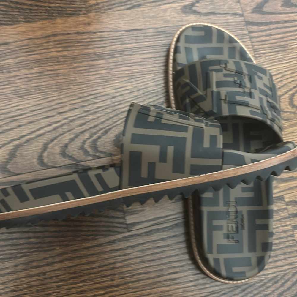 Fendi TPU FF slides Maya Nero - Picture 2 of 3